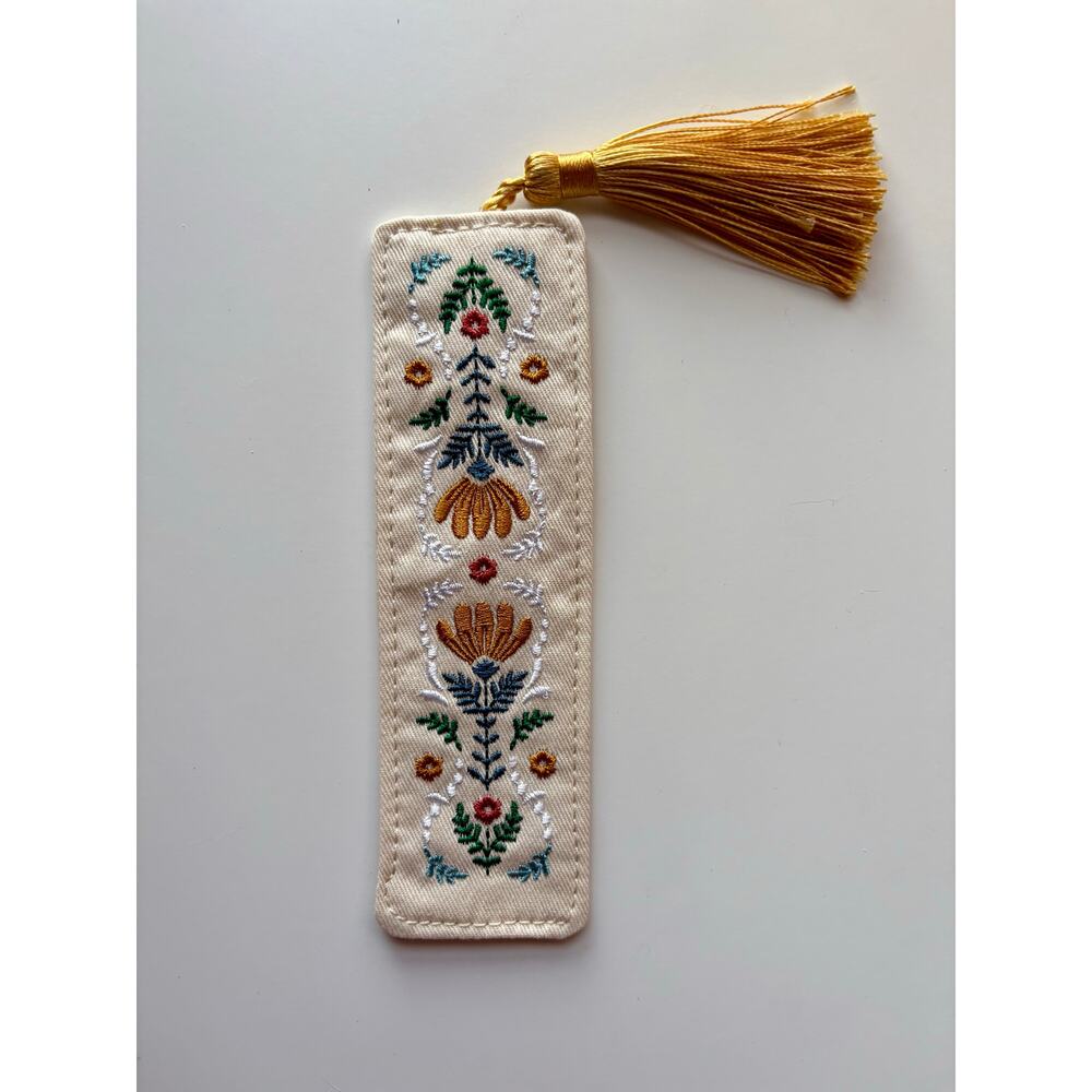 Beautiful exclusive embroidered bookmark Archer & Olive
